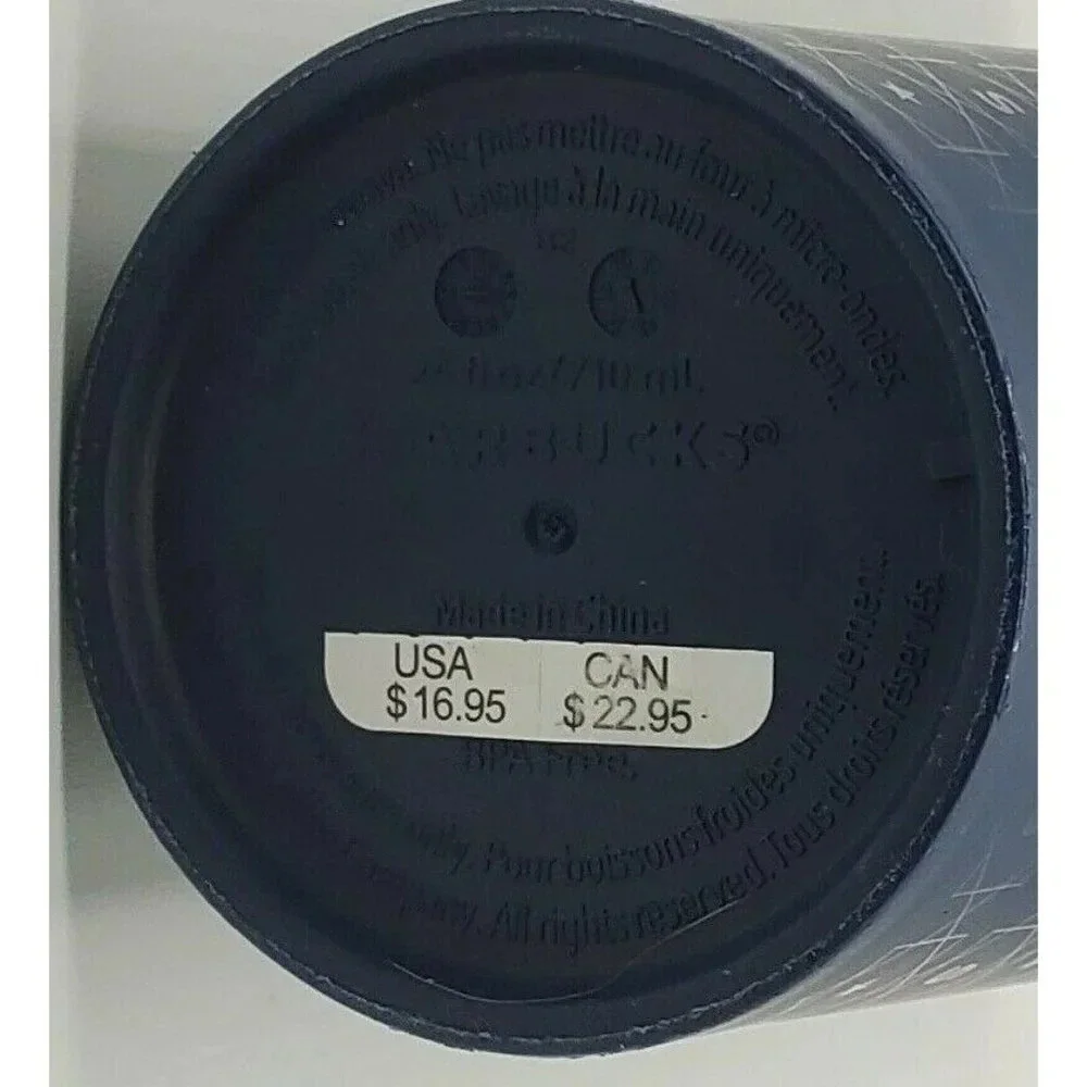 STARBUCKS Matte Navy Blue S and Star Pattern LOGO - Picture 10 of 10